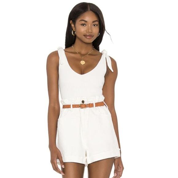 Show Me Your Mumu Kylo Bodysuit White Bone NWOT Size Medium - Picture 3 of 10
